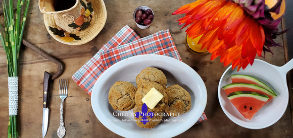 Banana muffins and butter 15